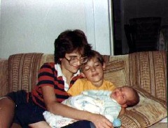 Kat McDougal; Andy McDougal; baby Ben Dorrough;
